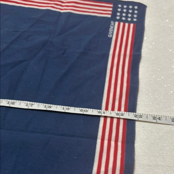 Vintage Givenchy Red, White, and Blue Striped Scarf - Picture 3 of 3